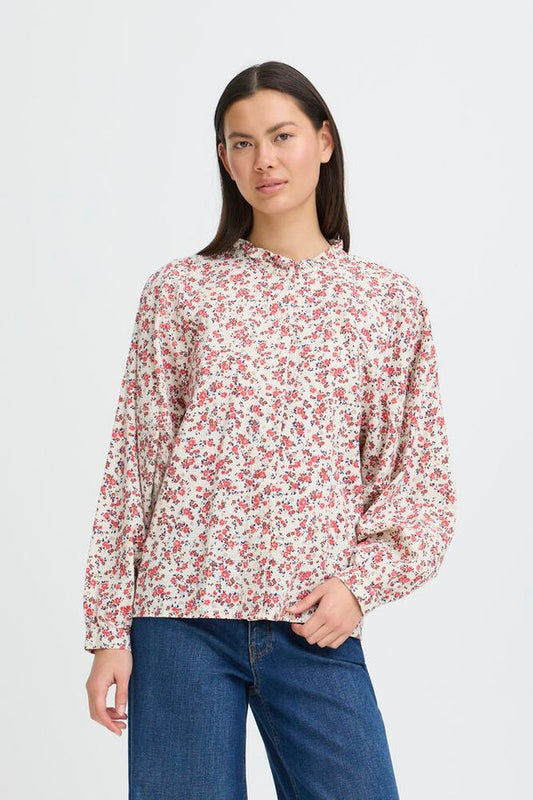 ICHI Qwina Shirt - Teaberry