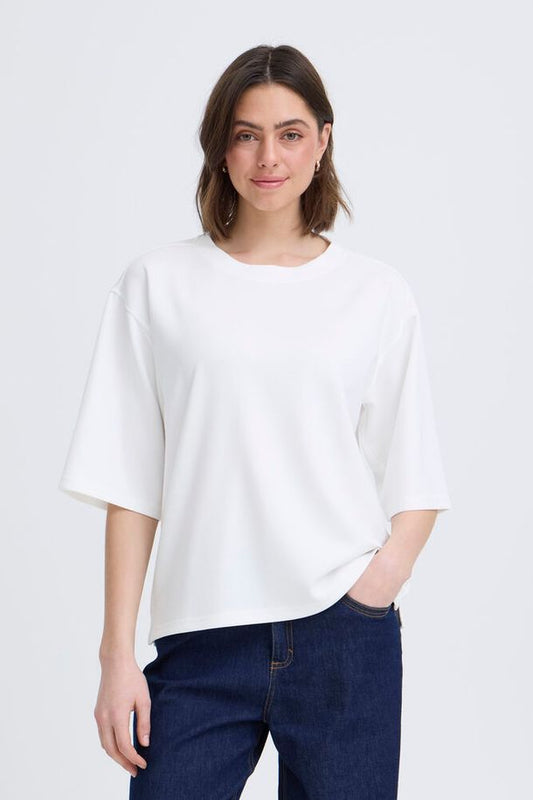 Fransa Aurora Top - Whisper White