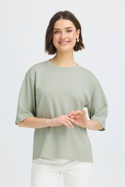 Fransa Aurora Top - Desert Sage