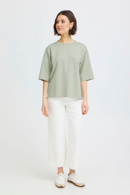 Fransa Aurora Top - Desert Sage