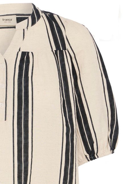Fransa Maddie Blouse - Wide Stripe