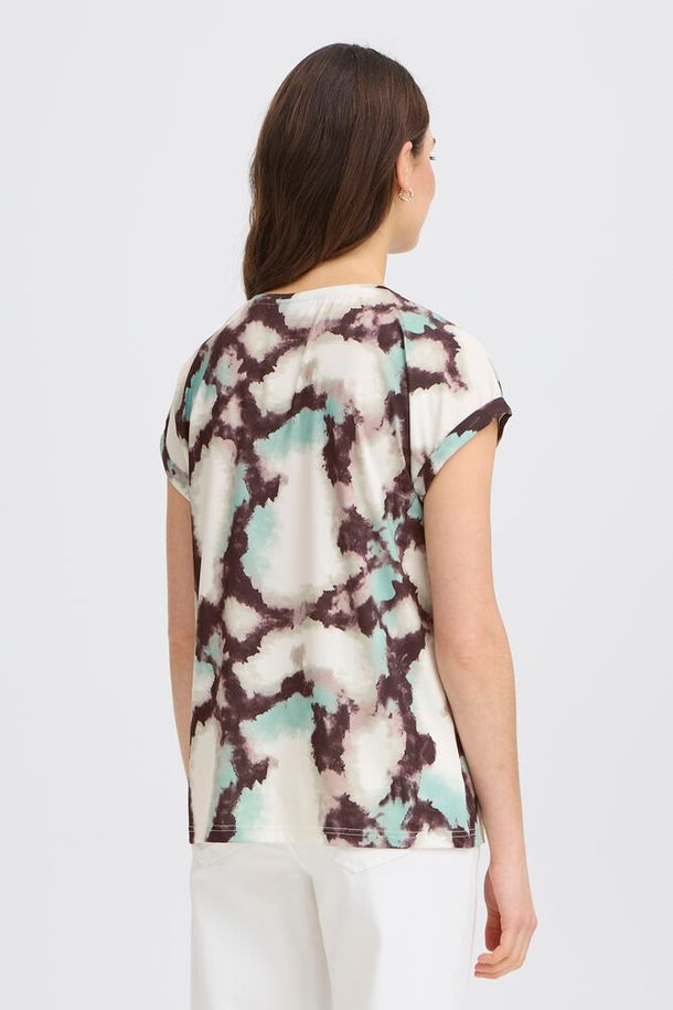 Fransa Seen T-Shirt - Marble Creme