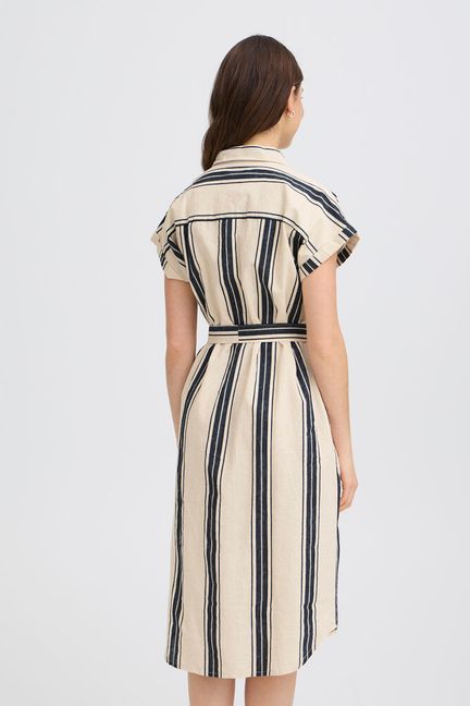 Fransa Maddie Dress - Wide Stripe