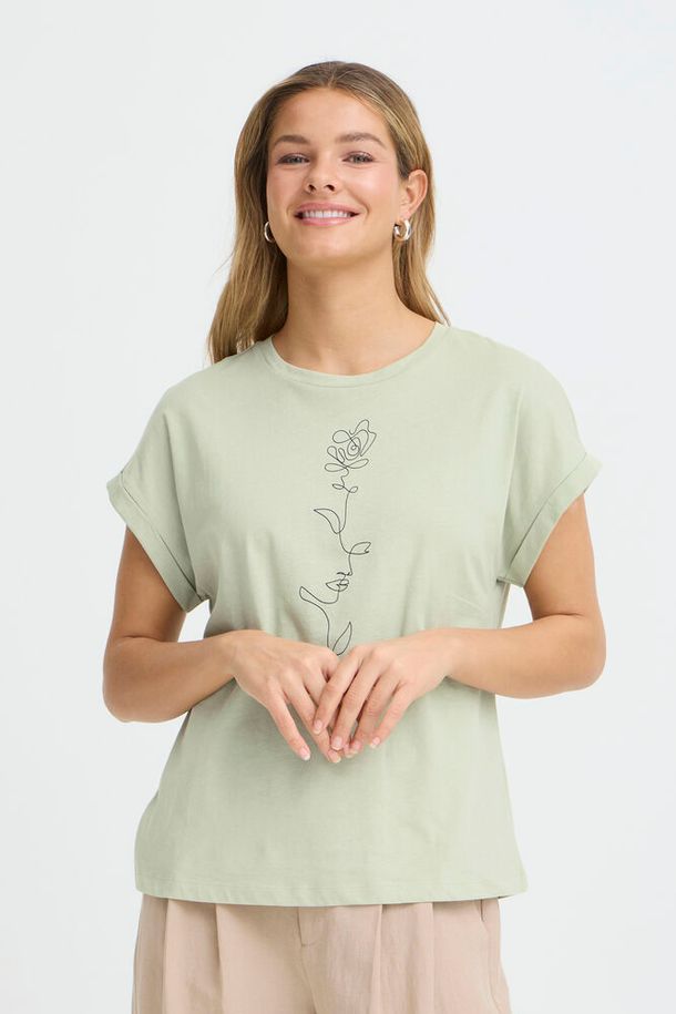 Fransa Gali T-Shirt - Desert Sage