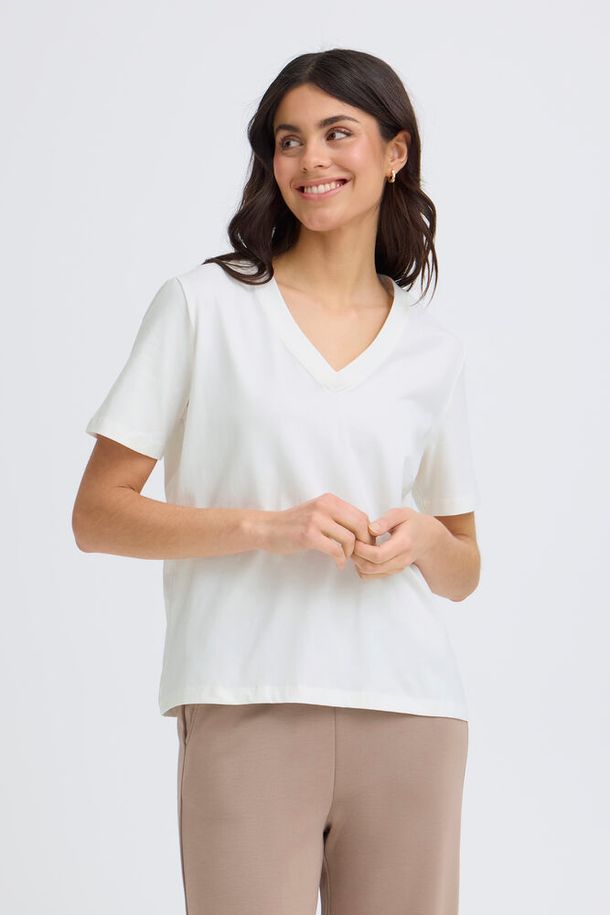 Fransa Feba T-Shirt - Whisper White