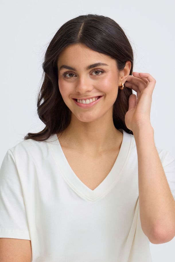 Fransa Feba T-Shirt - Whisper White