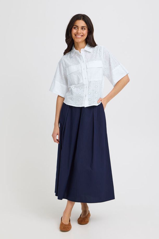 Fransa Blair Shirt - White
