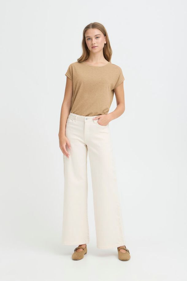ICHI Ziggy Wide Pants - Birch