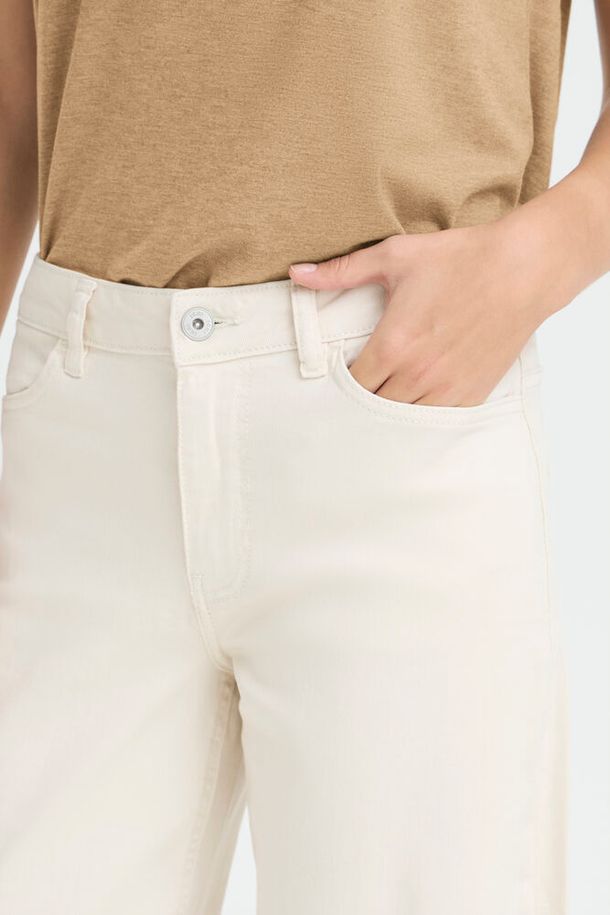 ICHI Ziggy Wide Pants - Birch