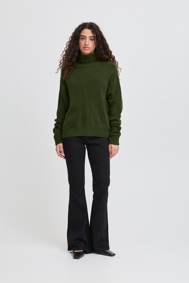 ICHI Dasila Jumper - Rifle Green
