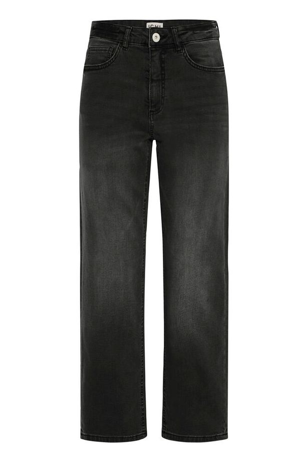 ICHI Wiggy Raven Cropped Jeans - Black
