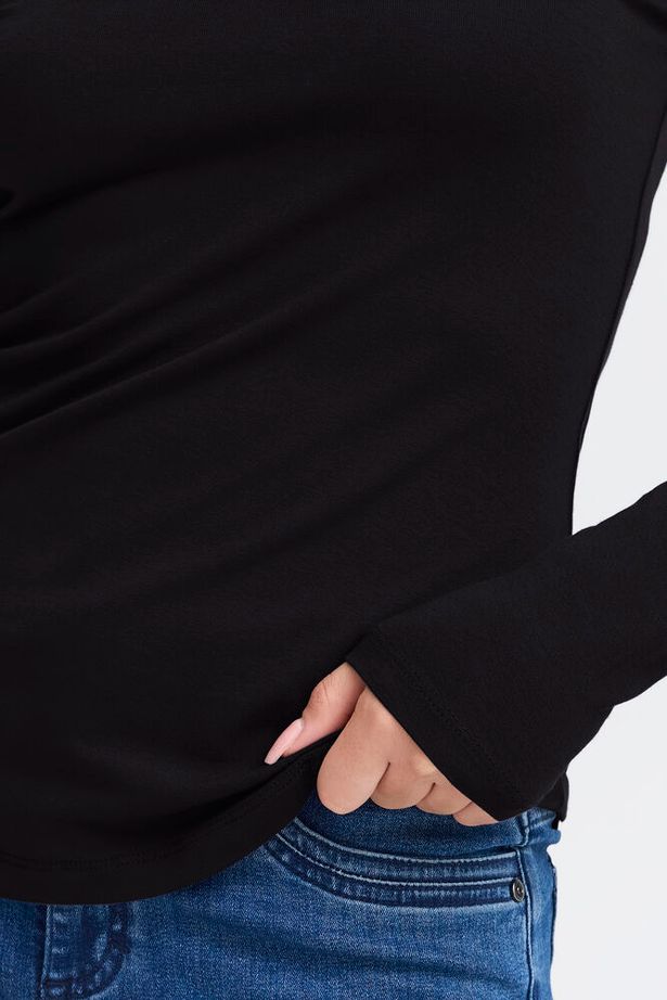 Fransa Basic T-Shirt -Black