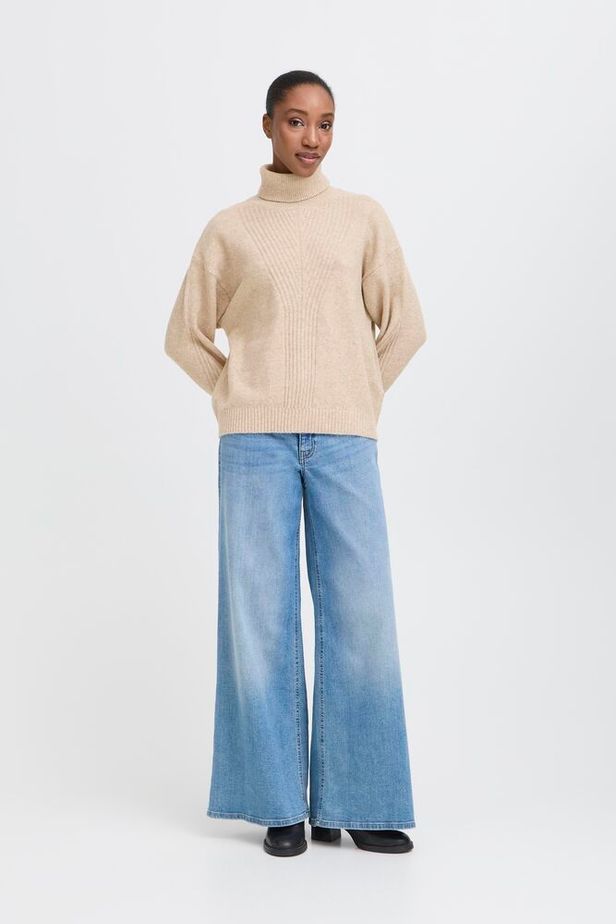 ICHI Dasila Jumper -  Oatmeal Melange
