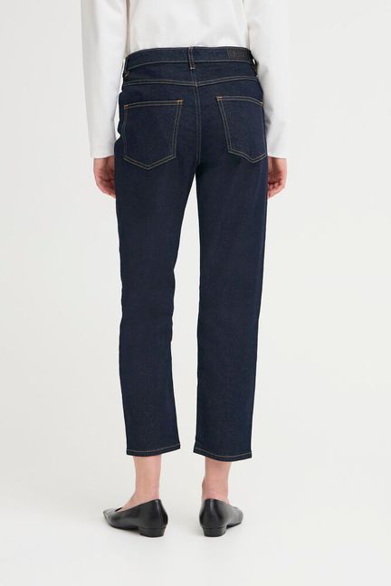 ICHI Wiggy Raven Cropped Jeans - Authentic Blue