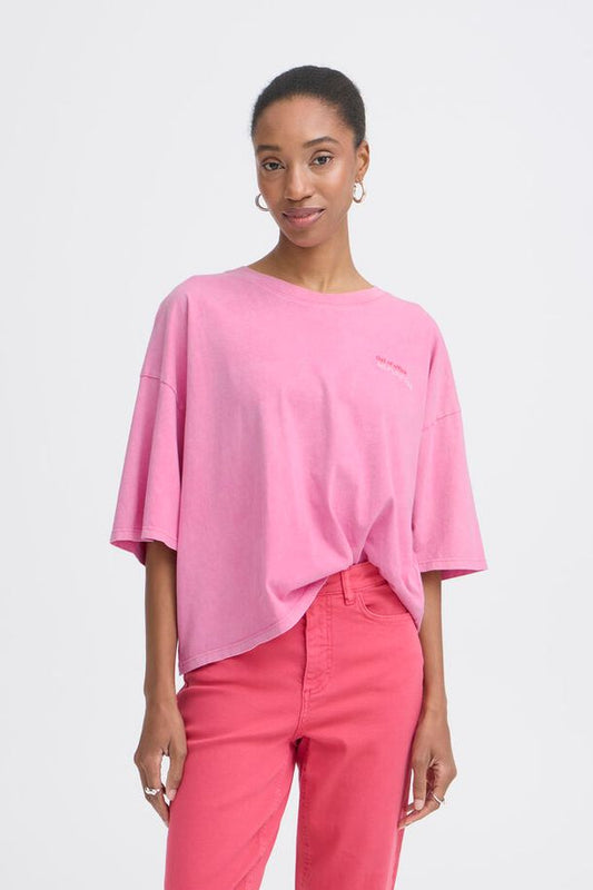 ICHI Nica T-Shirt - Wild Orchid Pink