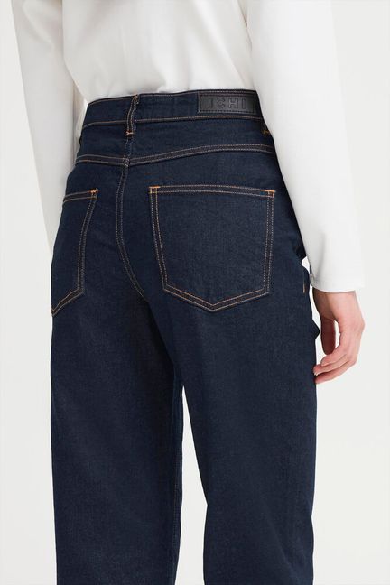 ICHI Wiggy Raven Cropped Jeans - Authentic Blue