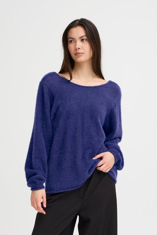 ICHI Bergie Pullover - Patriot Blue