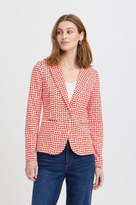 ICHI Kate Blazer - Fiery Red