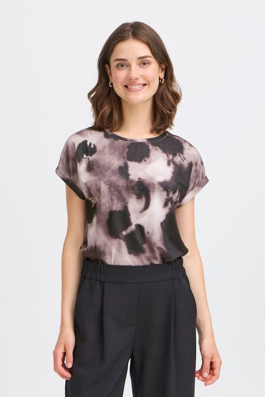 Fransa Seen Tee - Pumicestone Ghost