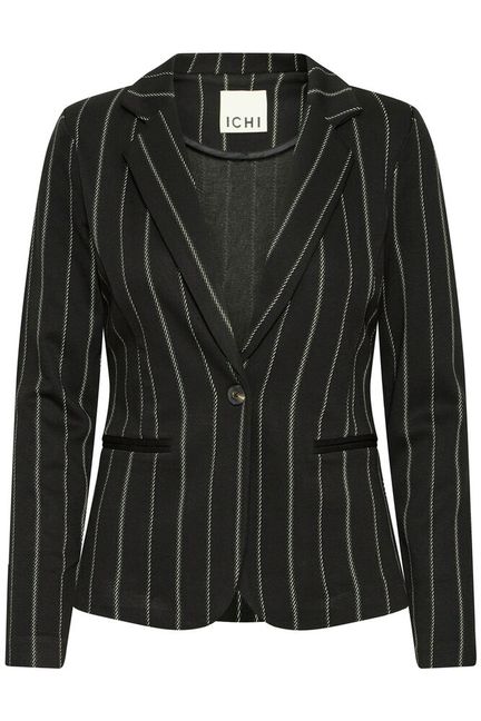 ICHI Ruti Blazer - Pinstripe Black