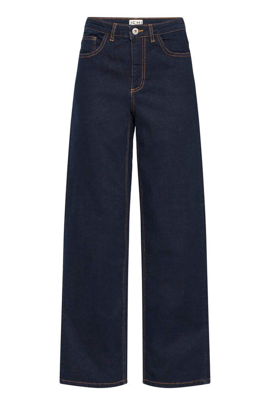 ICHI Wiggy Straight Denim Jeans - Authentic Blue