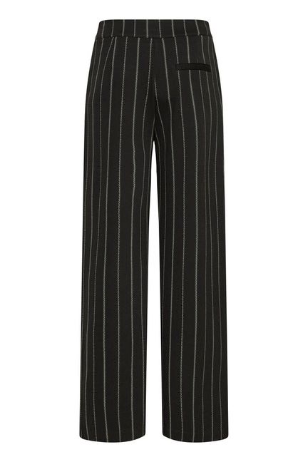 ICHI Ruti Wide Pants - Pinstripe Black