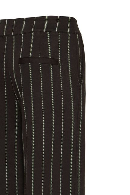 ICHI Ruti Wide Pants - Pinstripe Black