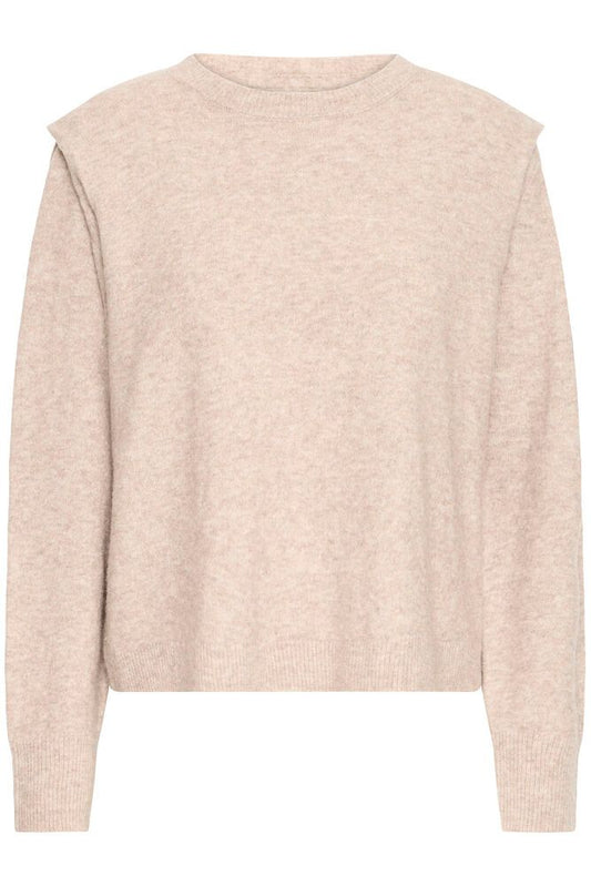 Fransa Noah Pullover - Desert Taupe Melange