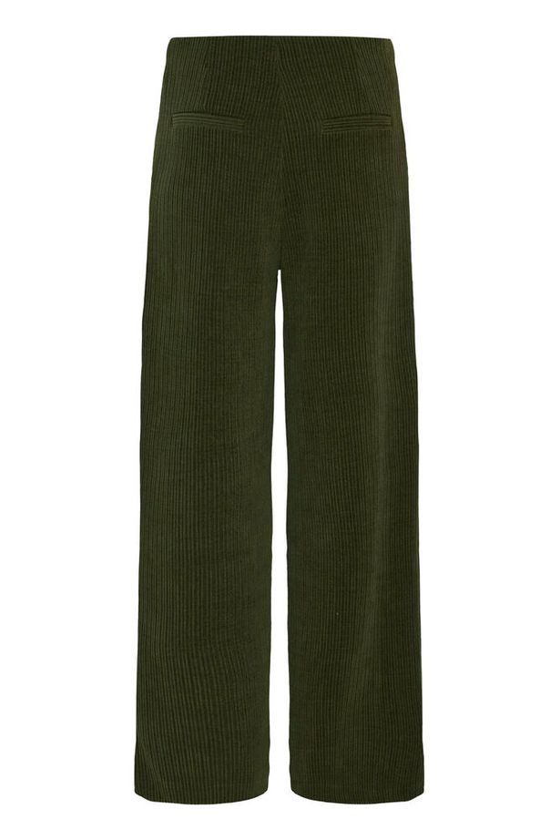 ICHI Kate Corduroy Trousers - Rifle Green