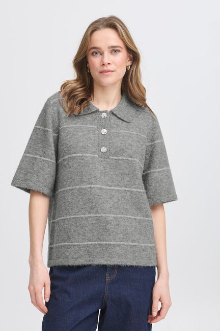 Fransa Kendra Pullover - Asphalt Melange