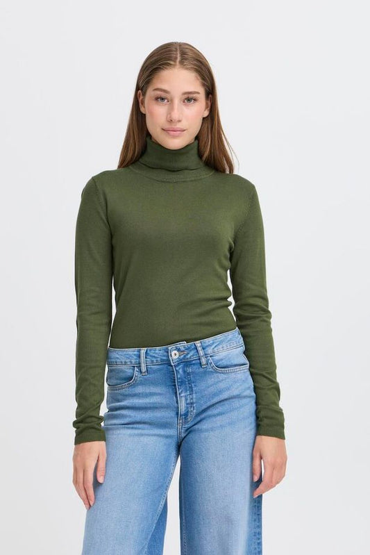 ICHI Mafa Polo - Rifle Green