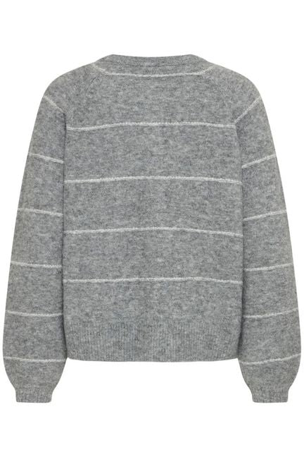 Fransa Kendra Cardigan - Asphalt Melange
