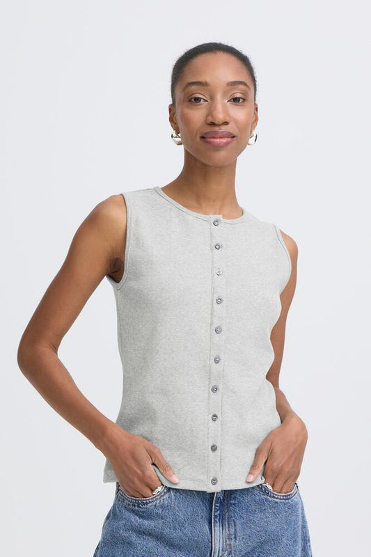 ICHI Palma Top - Grey