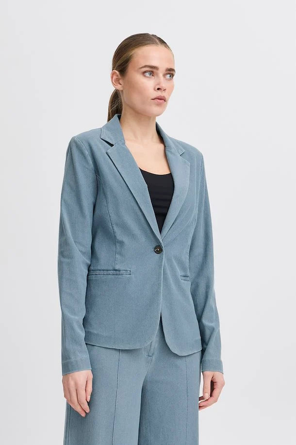 ICHI Kate Denim Blazer