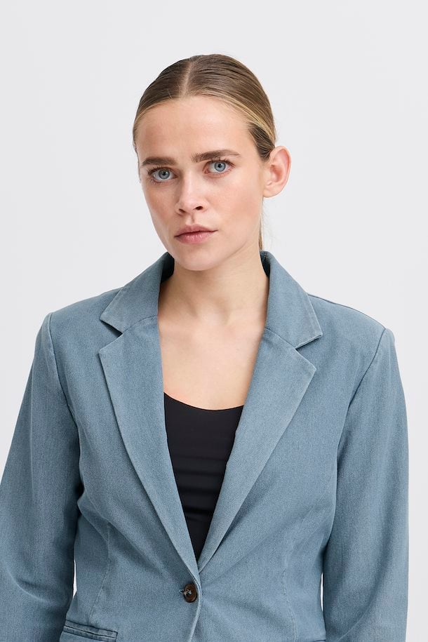 ICHI Kate Denim Blazer