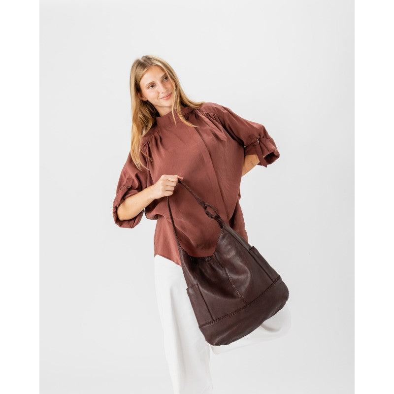 Biba Hanna Shoulder Bag - Dark Brown