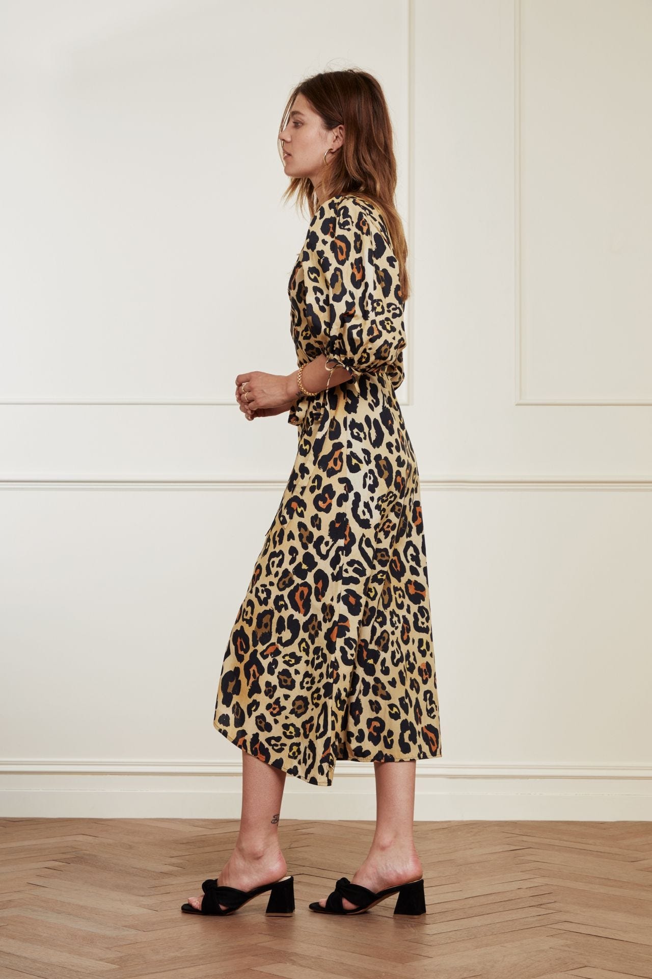 Fabienne Chapot Leopard Wrap Dress