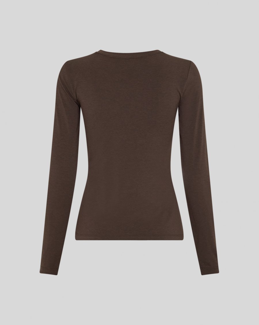 MSCH Betrina l/s top - dark brown