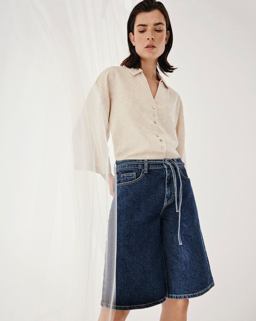 MSCH Eilde Ada Denim Shorts - dark blue