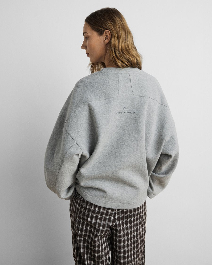 MSCH Marletta Icon Logo Sweatshirt - Steel Gray