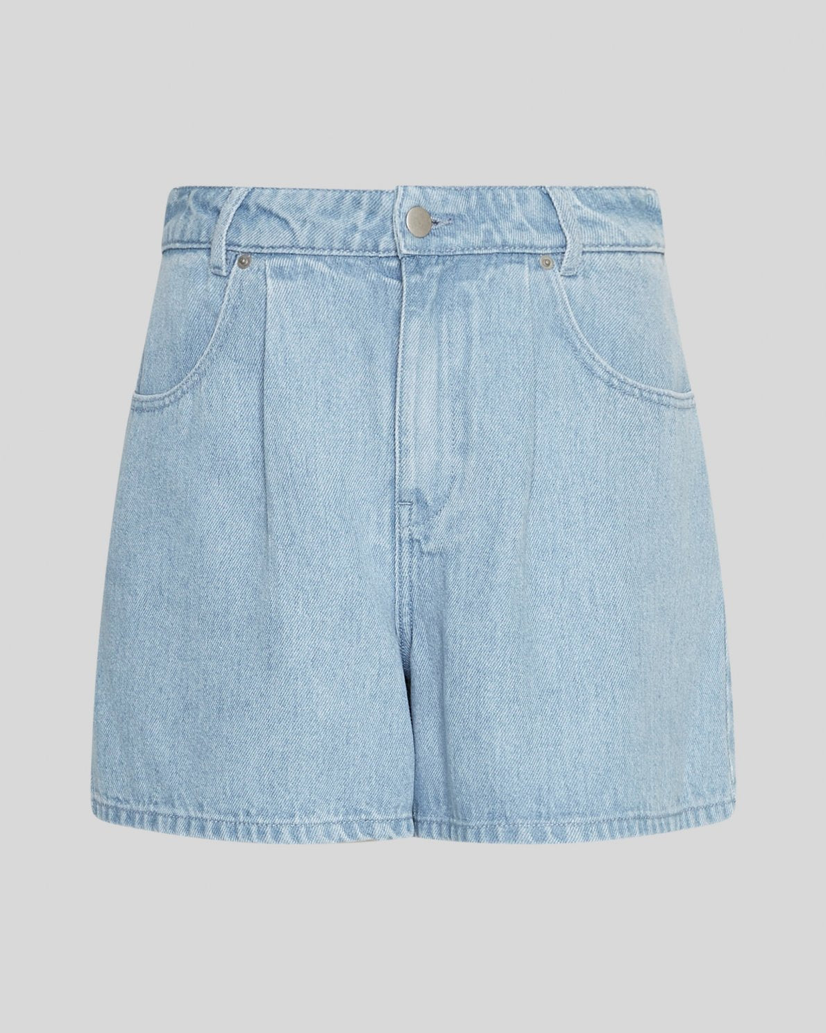 MSCH Saphina High Waisted Shorts - Light Blue