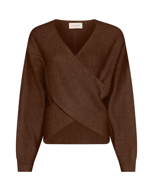 MSCH Zinelle Hope Wrap Pullover - brown
