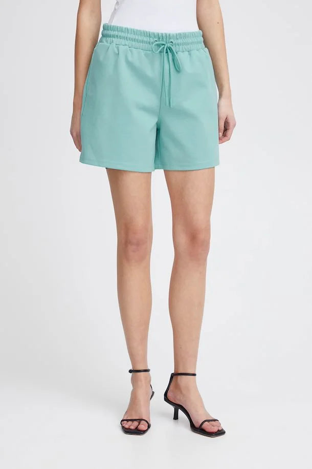 ICHI Kate Trend Shorts - Nile Blue