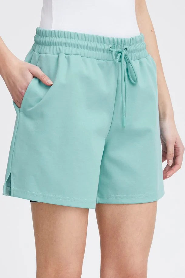 ICHI Kate Trend Shorts - Nile Blue