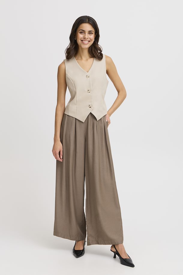 Fransa Abigail Waistcoat - Oxford Tan
