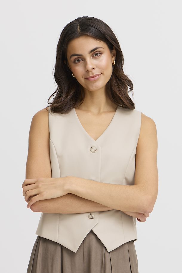 Fransa Abigail Waistcoat - Oxford Tan