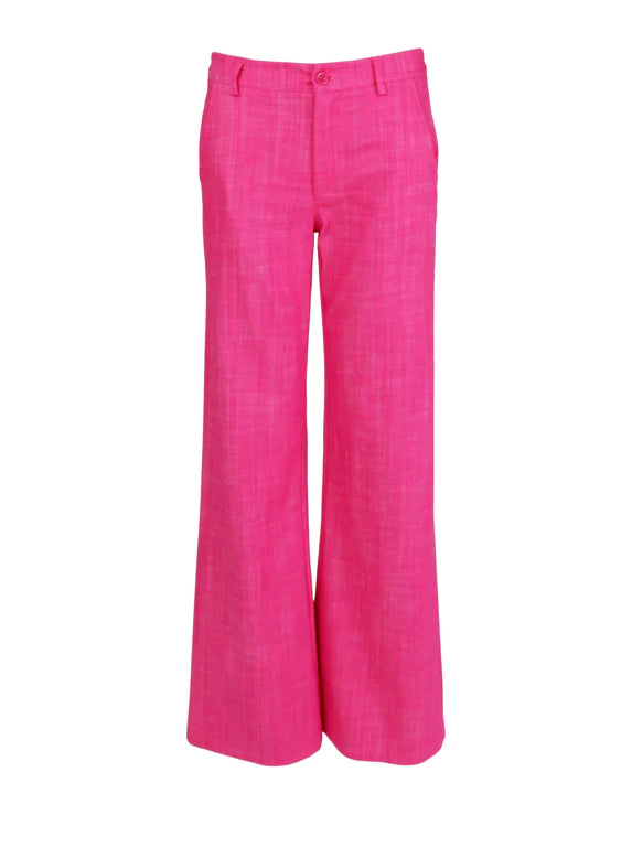 Black Colour Wide Leg pants - pink