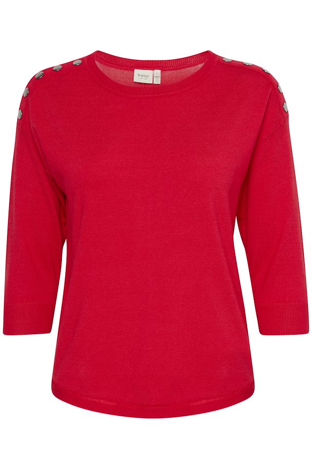 Fransa Basic Pullover - Red