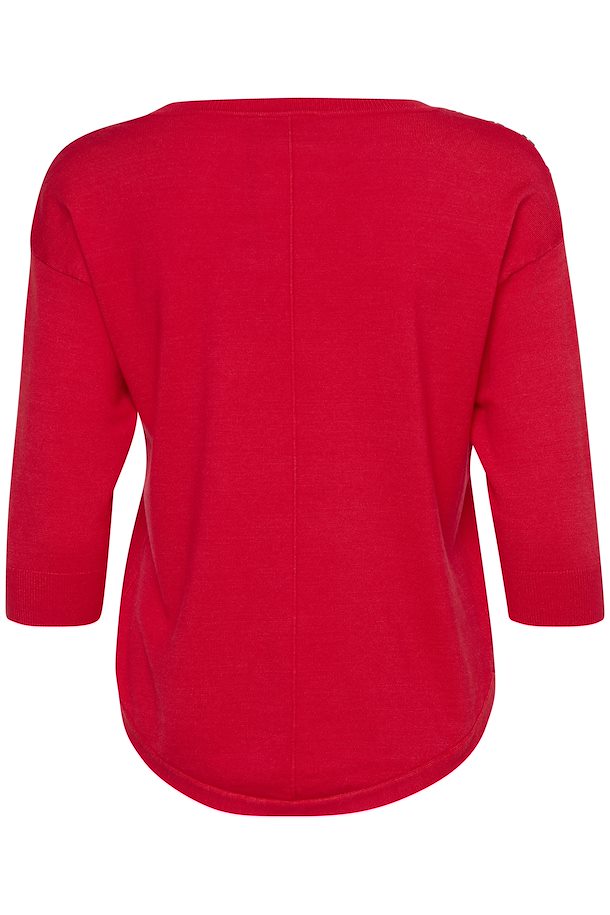 Fransa Basic Pullover - Red