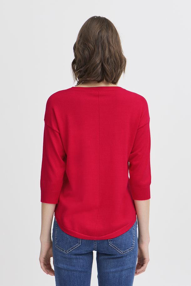 Fransa Basic Pullover - Red